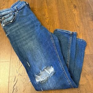 Old Navy Distressed Blue Jeans 12 Short